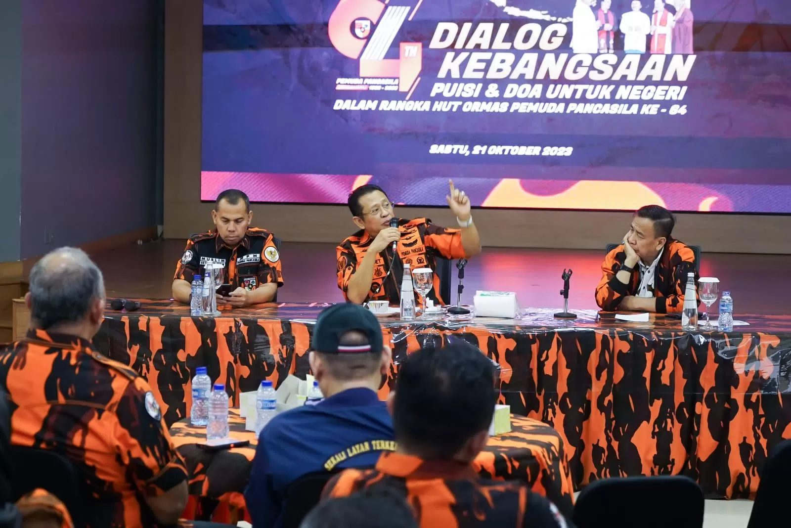 Bamsoet dalam Dialog Kebangsaan MPN Pemuda Pancasila di Jakarta, Sabtu 21 Oktober 2023 (Dok MPN PP)