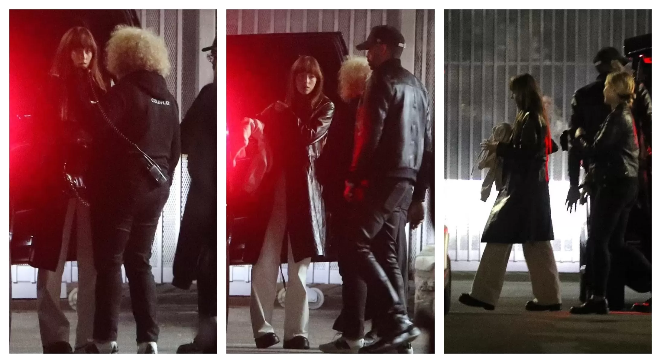 Dakota Johnson pimpin kerumunan Hollywood di konser Coldplay Pacarnya, Chris Martin, di Rose Bowl Los Angeles. (Foto: Kompilasi Twitter dakotaj_updates)