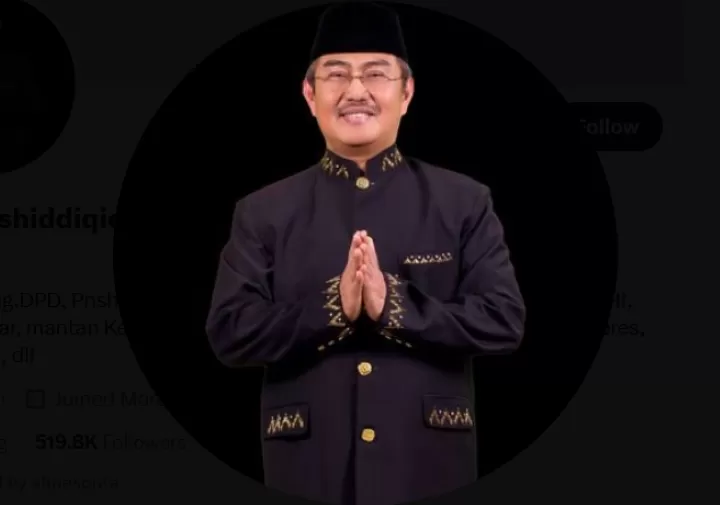 Ketua Majelis Kehormatan Mahkamah Konstitusi (MKMK), Jimly Asshiddiqie. Foto: Twitter X @JimlyAs