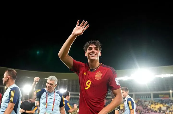 Marc Guiu jadi andalan Timnas Spanyol U-17 menghadapi Jerman U-17 (Foto: instagram/@marcguiu9)