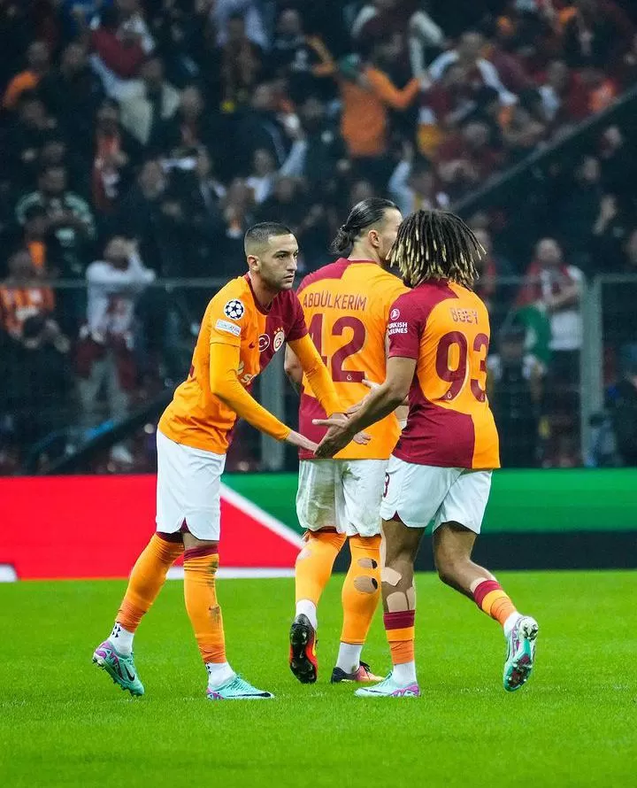 Hakim Ziyech selamatkan Galatasaray dari kekalahan atas Manchester United (Foto: instagram/@galatasaray)