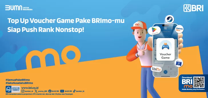 Era Baru Top Up Voucher Game: Kemudahan Tanpa Ribet dengan BRImo (Sumber: Tangkap Layar promo.bri.co.id)