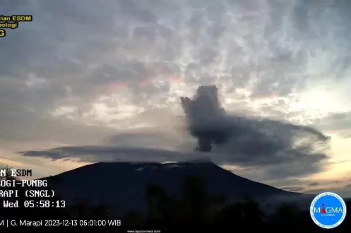 BKSDA Sumbar tutup pendakian 4 gunung pascaerupsi Marapi (Dok magma.edsm.go.id)