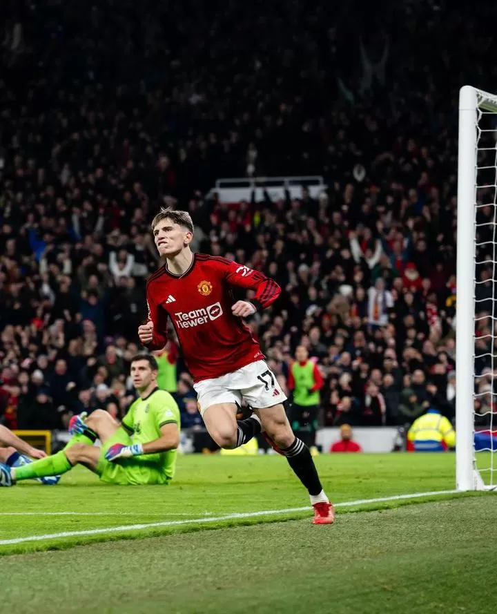 Garnacho jadi bintang kemenangan Manchester United atas Aston Villa (Foto: instagram/@manchesterunited)