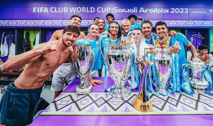 Manchester City raih trofi Piala Dunia Antarklub 2023 setelah mengalahkan Fluminense 4-0 (Foto: instagram/@mancity)