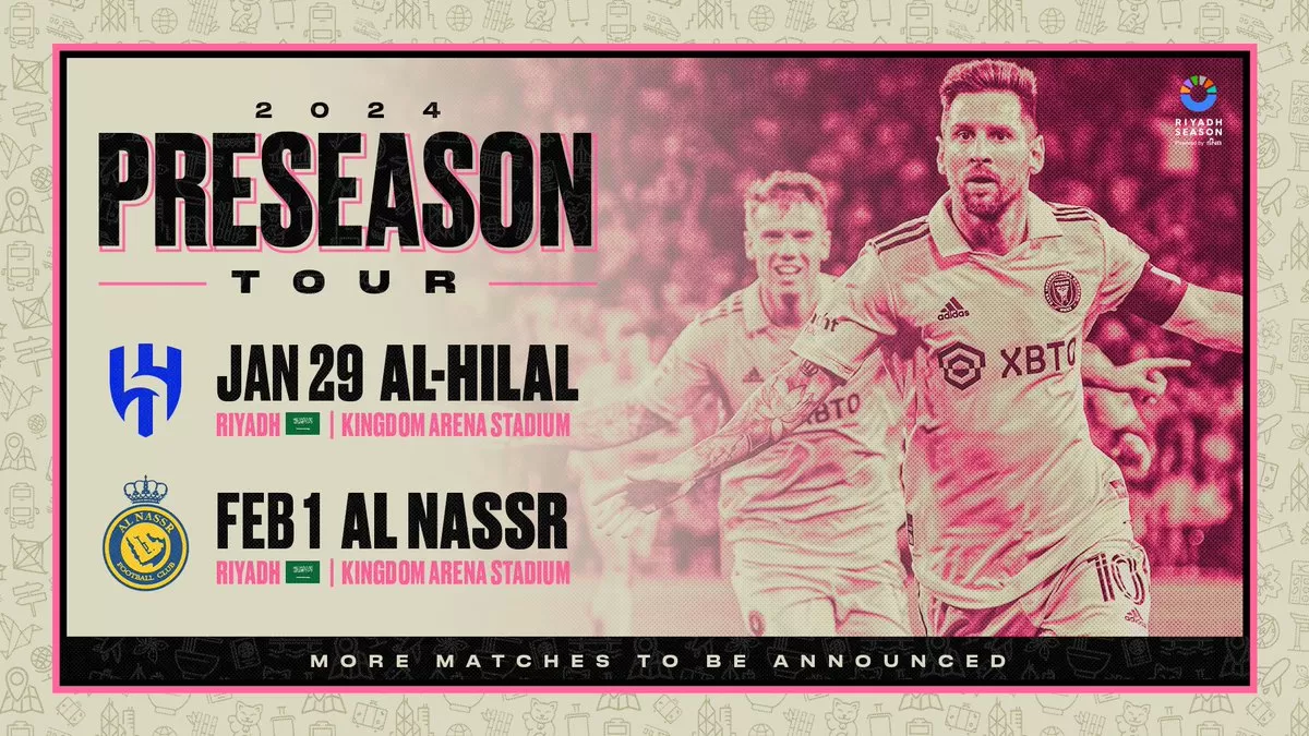 Inter Miami menggelar pramusim di Riyadh pada awal tahun depan dan salah satunya menghadirkan Messi vs Ronaldo (Foto: Inter Miami)