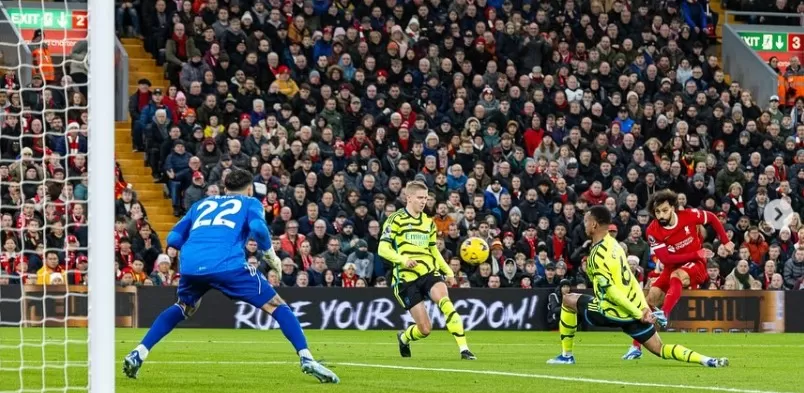 Mohamed Salah kecewa Liverpool gagal menang lawan Arsenal (Foto: instagram/@mosalah)