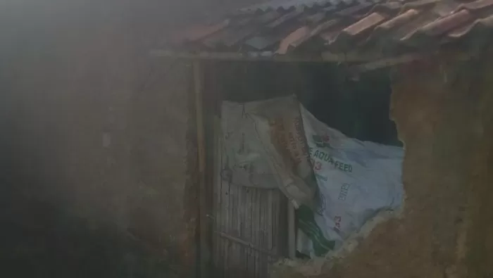 Rumah di Bogor yang rusak terdampak gempa magnitudi 4,6 di Sukabumi (Dok BPBD Kabupaten Bogor)