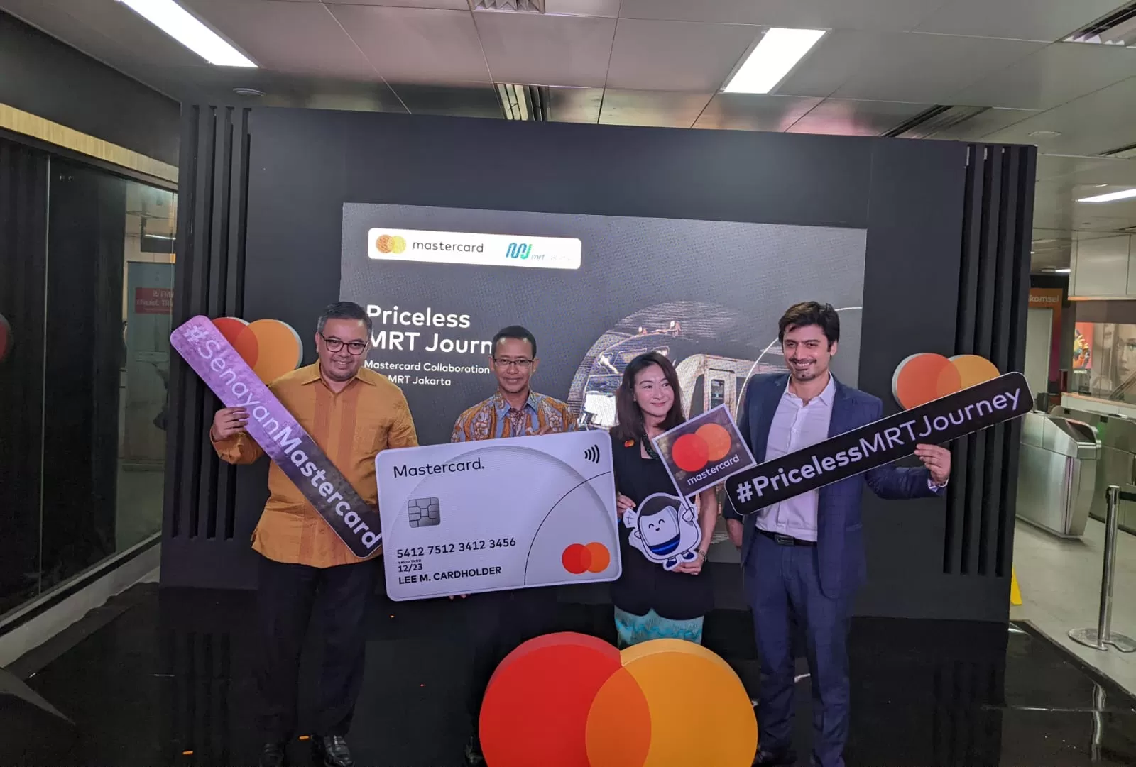 Peresmian Stasiun MRT Senayan Mastercard. (Foto: Ist)