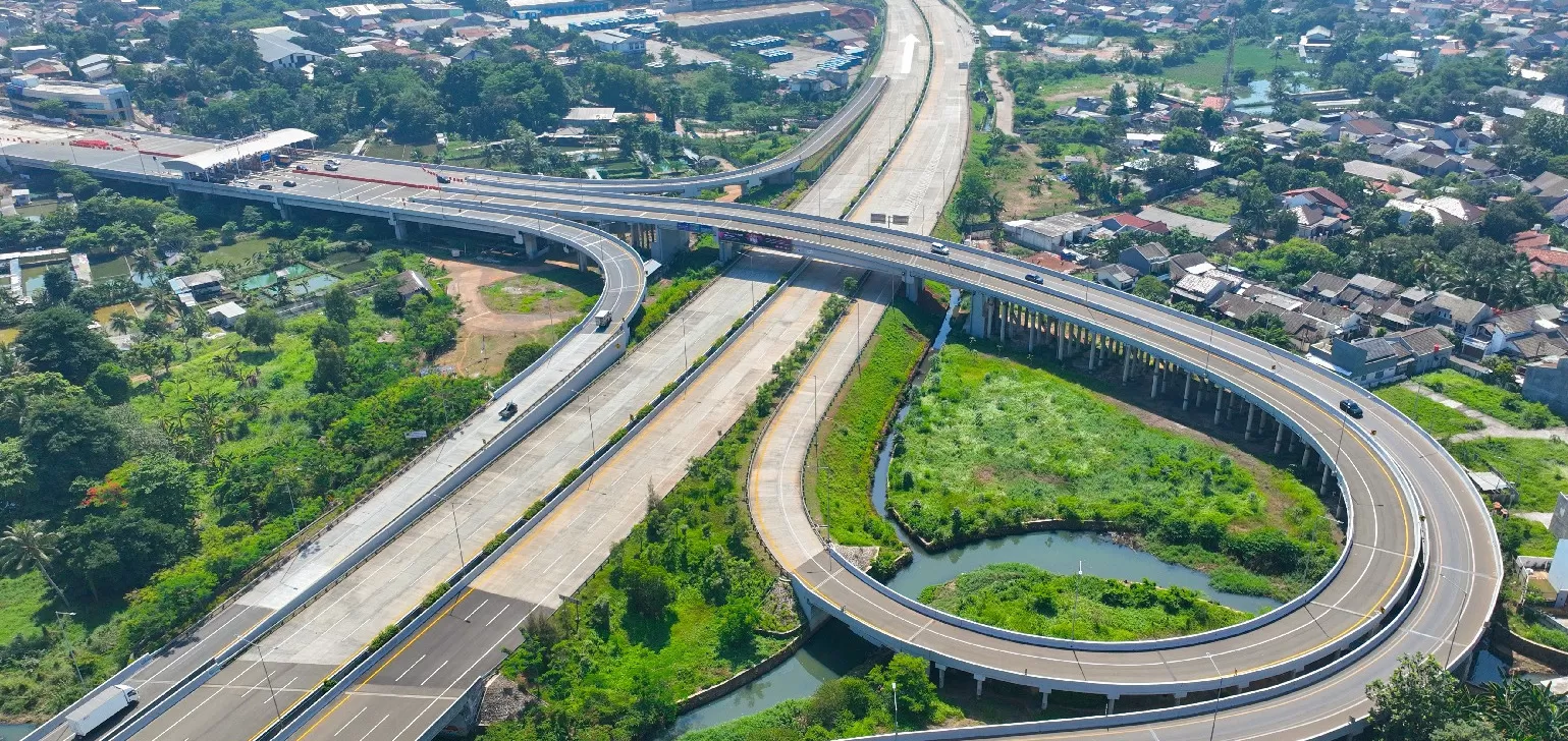 Jalan Tol Serpong-Cinere Seksi 2 Pamulang-Cinere (Foto: Dok.Jasa Marga)