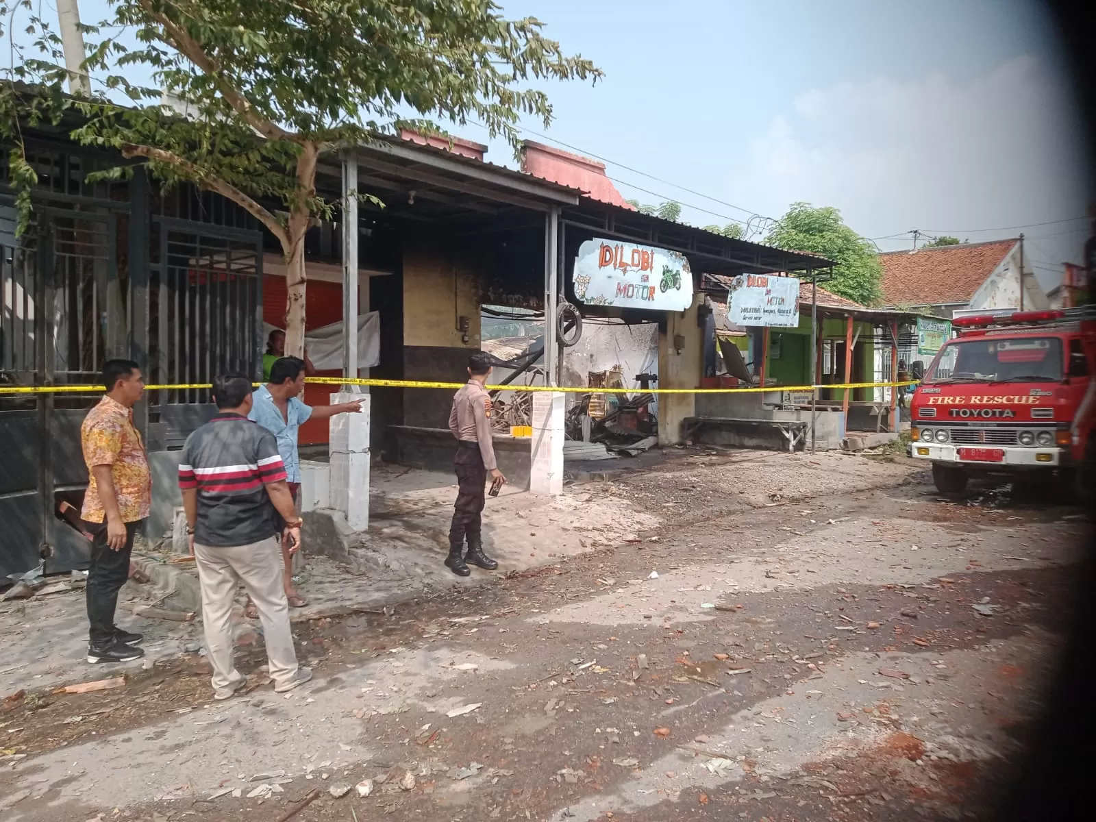 Lokasi ledakan di Bangkalan, diduga dari mortir yang digergaji (Dok Istimewa)