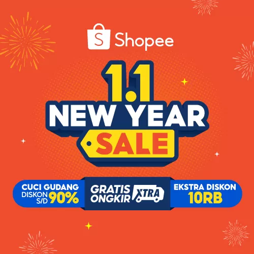 Kode Voucher Shopee: Pintar Berbelanja dengan Diskon Hari Ini 2 Januari 2024! (Sumber: Shopee/Shopee1.1 New Year Sale)