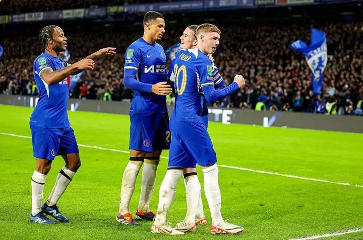Chelsea melangkah ke final Carabao Cup 2023/2024 setelah mengalahkan Middlesbrough 6-1 (Foto: instagram/@colepalmer10)