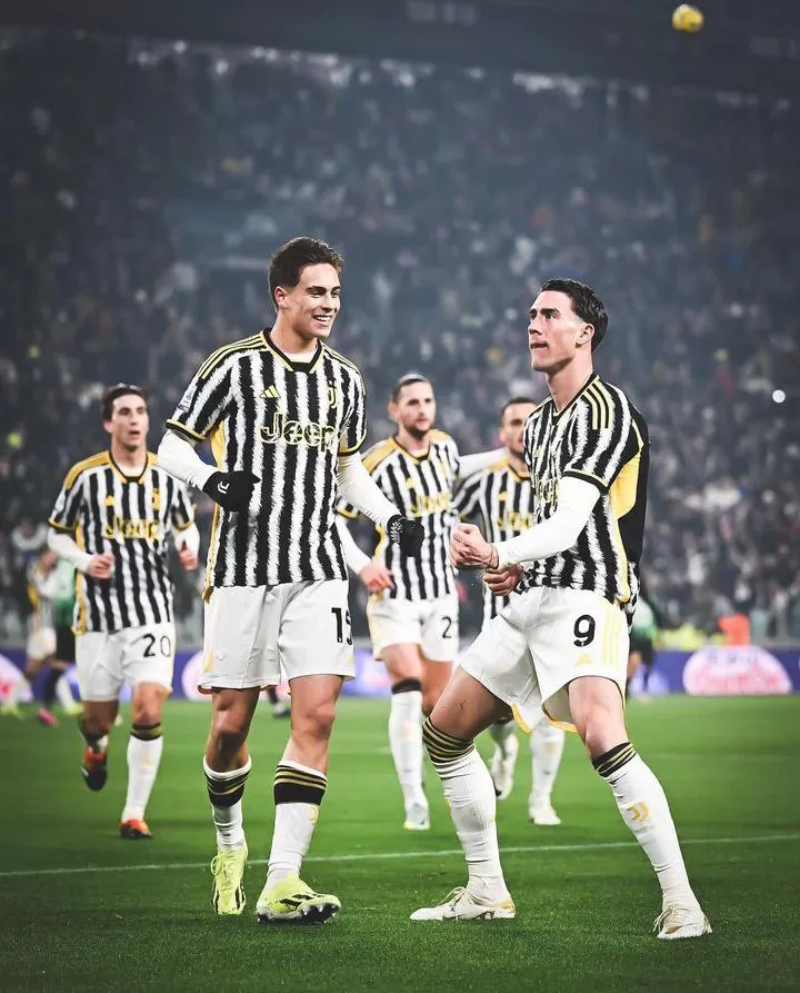 Dusan Vlahovic jadi bintang kemenangan Juventus atas Sassuolo (Foto: instagram/@juventus)