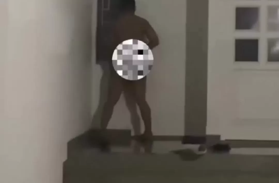 Video viral pria tanpa busana di Bekasi (tangkapan layar)