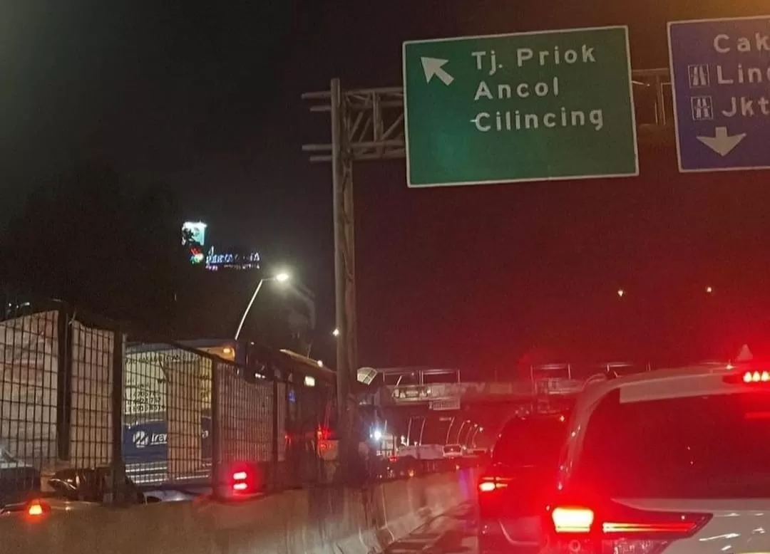 Macet horor terjadi di Jalan Yos Sudarso hingga Jalan Raya Cilincing (Dok tangkapan layar)