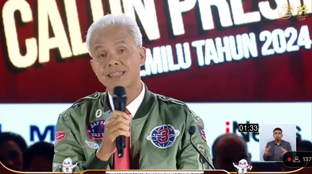 Janji perkuat keamanan siber, Ganjar ingatkan jangan dikorupsi (YouTube KPU RI)