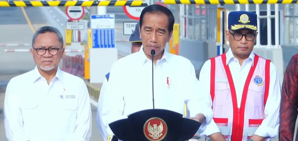 Presiden Jokowi resmikan Tol Pamulang-Cinere-Raya Bogor senilai Rp4 triliun (YouTube Sekretariat Presiden)
