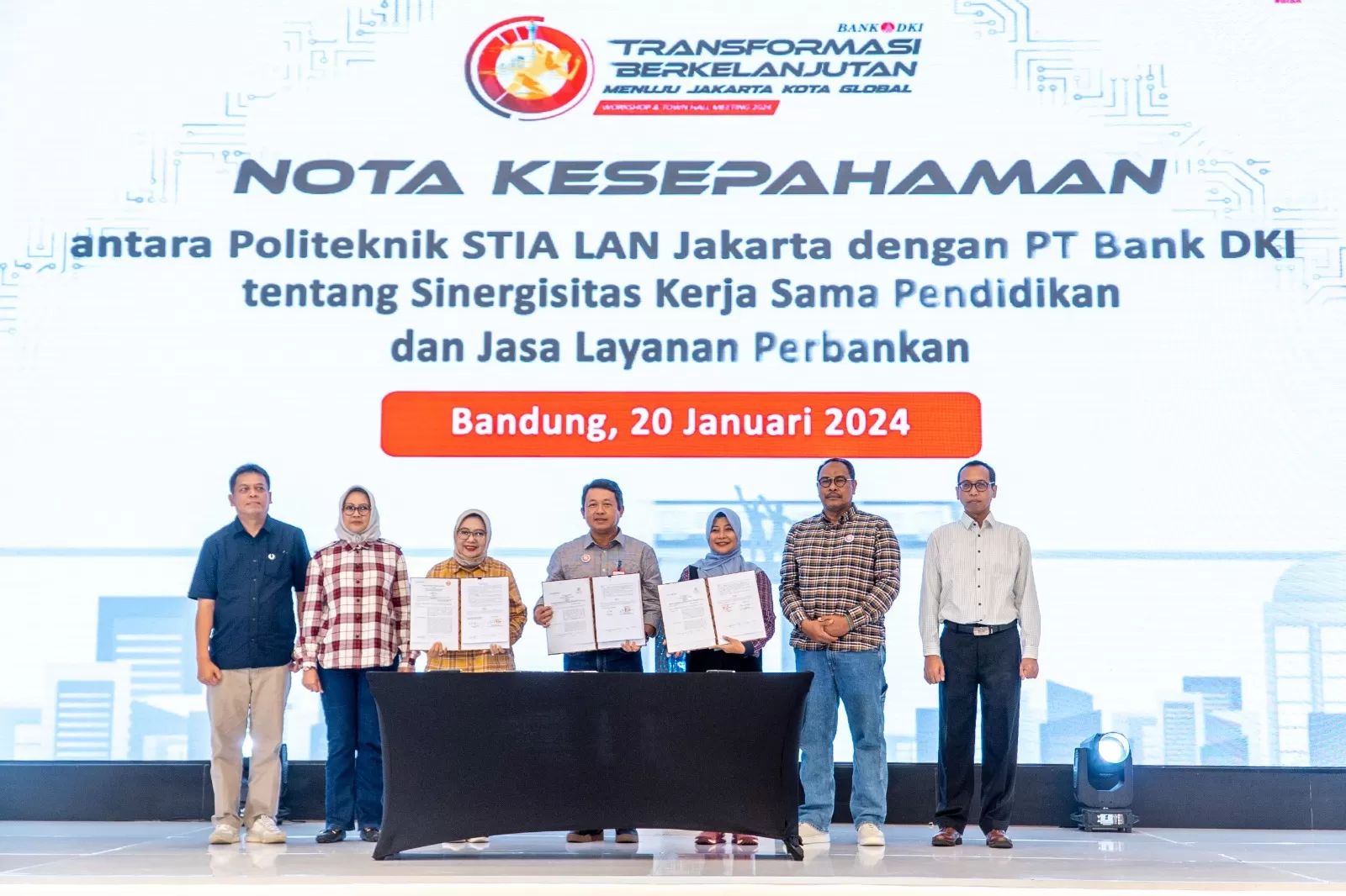 Kerja sama Bank dengan Unpad dan STIA LAN (Dok Bank DKI)