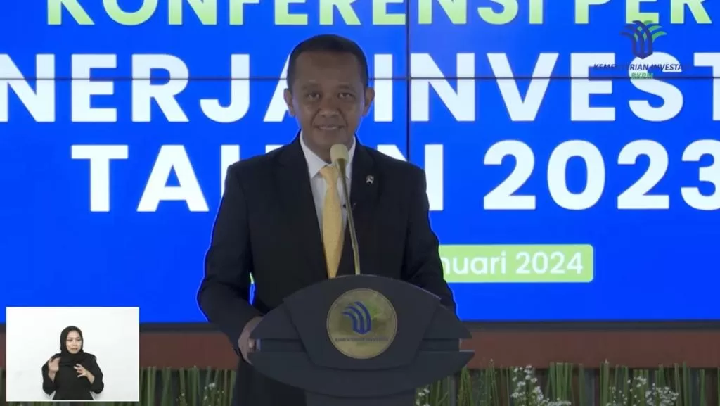 Menteri Investasi/Kepala Badan Koordinasi Penanaman Modal (BKPM) Bahlil Lahadalia buka suara tentang cadangan nikel. (Foto: Tangkapan layar YouTube BKPM)