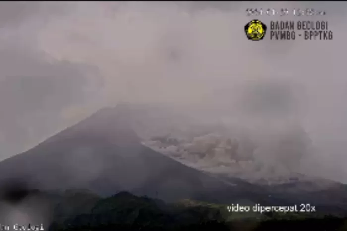 Gunung Merapi 3 Kali Muntahkan Awan Panas Guguran Hingga Siang Ini, Jarak Luncur Wedhus Gembel Capai 1.500 Meter ke Kali Bebeng (Foto: instagram/@bpptkg)