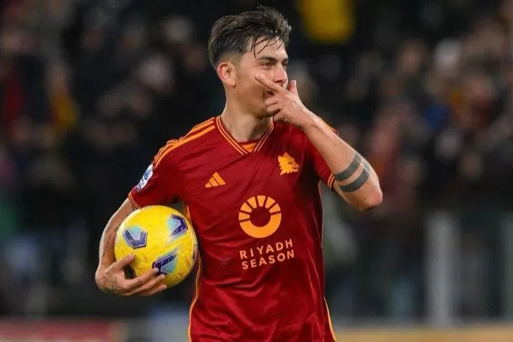 Hattrick Paulo Dybala antar AS Roma raih 3 poin atas Torino (Foto: instagram/officialasroma)