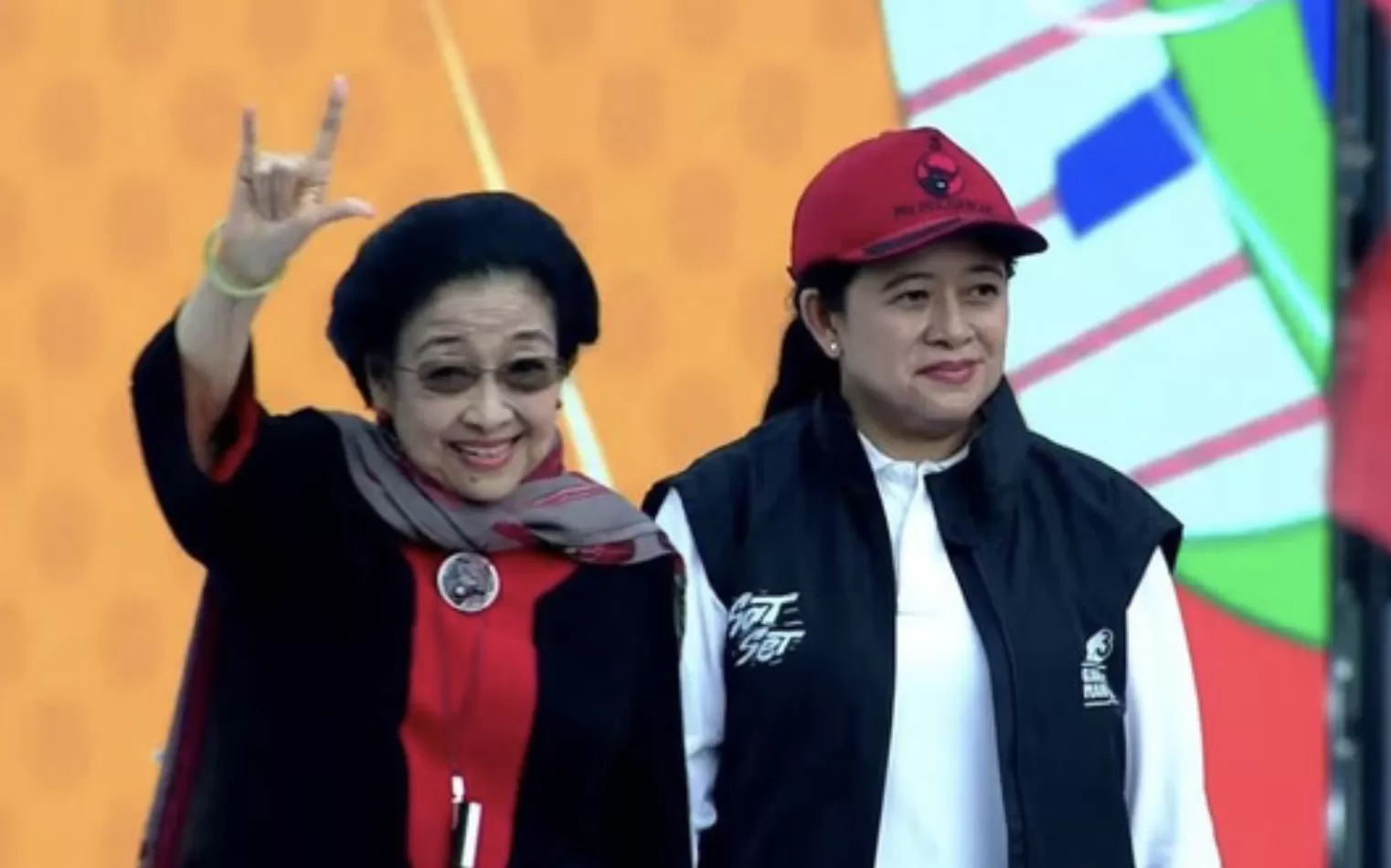 Ketua Umum PDI Perjuangan Megawati Soekarnoputri saat Kampanye Akbar Salam Metal Ganjar-Mahfud di Banyuwangi pada Kamis, 8 Februari 2024. 