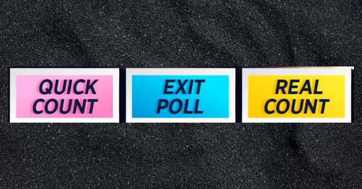 Pengertian Quick Count, Exit Poll, dan Real Count (edit by canva)