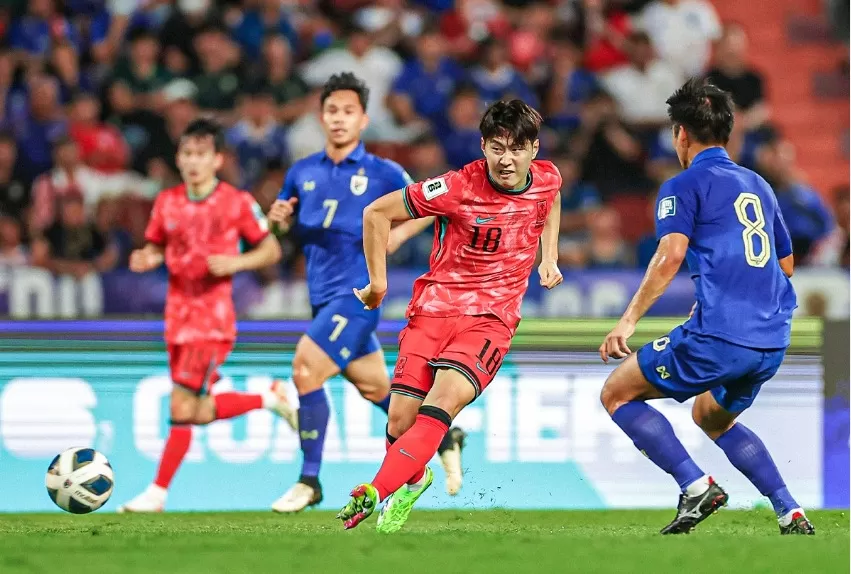 Korea Selatan menang telak 3-0 atas Thailand pada laga kualifikasi Piala Dunia 2026 Zona Asia (Foto: instagram/@thekfa)