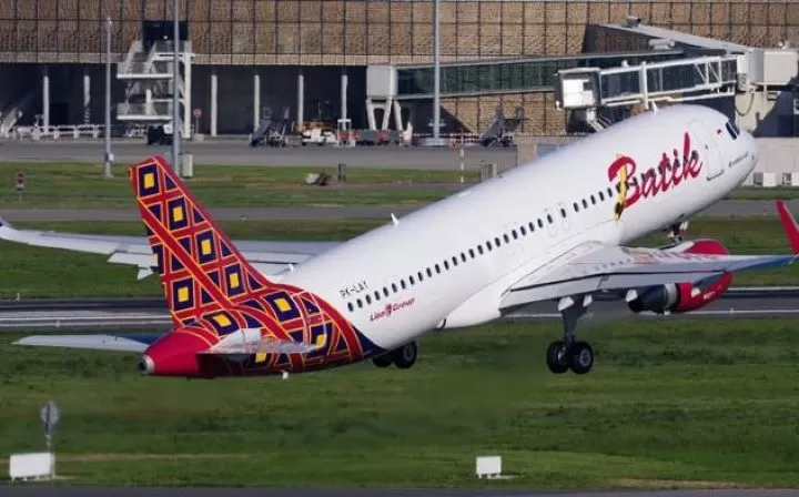Tampak salah satu armada pesawat Airbus A320 milik Batik Air. Maskapai ini diberi teguran keras dari Kemenhub karena pilot dan kopilotnya tertidur dalam penerbangan. Foto: AIRLINERS.NET 