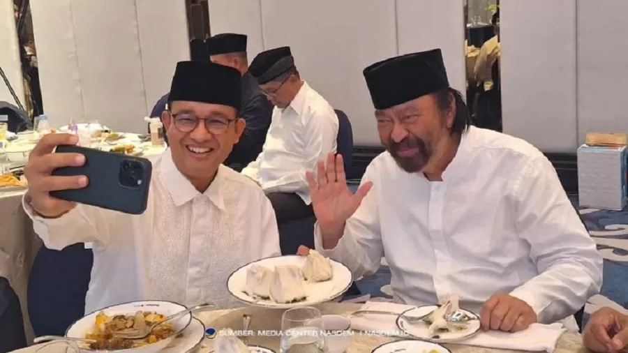 Anies Baswedan dan Ketua Umum Partai Nasdem, Surya Paloh bahas kemungkinan maju Pilkada DKI Jakarta (Foto: Instagram/aniesbaswedan)
