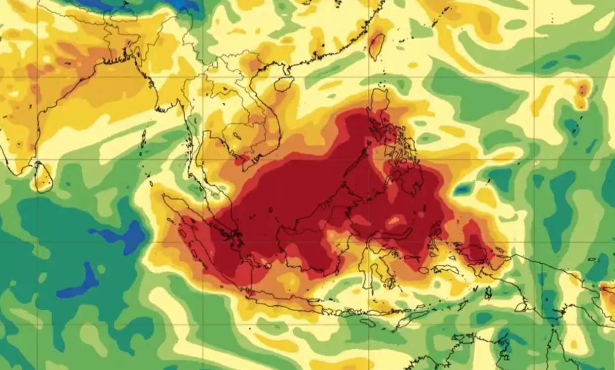 Gunung Ruang Erupsi, Begini Dampak Gas SO2 (foto: twitter.com/infomitigasi)