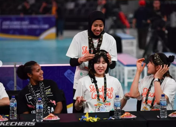 SBY saksikan Megawati Hangestri Pertiwi berikan sambutan (Foto: instagram/@ red__sparks)