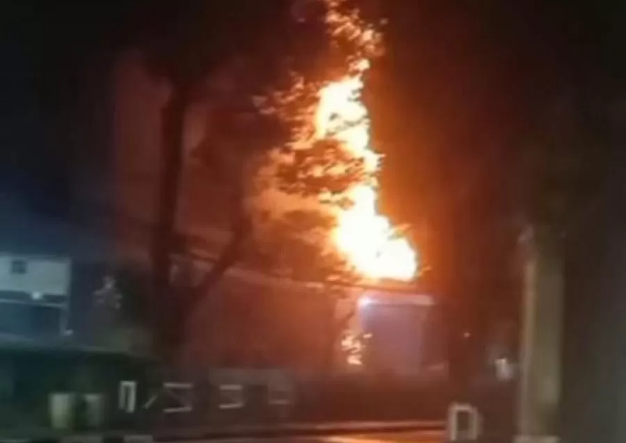 Kebakaran gedung LBH Jakarta (Dok tangkapan layar)