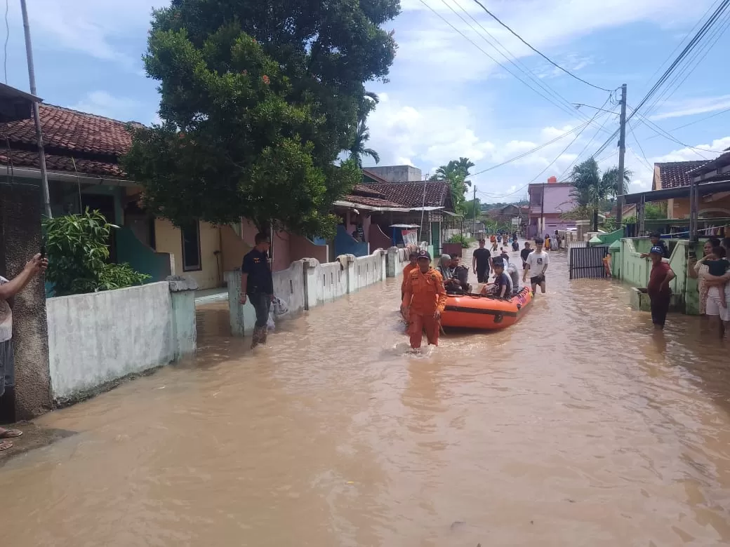 Sebanyak 789 rumah warga warga di Kota Bandar Lampung, Provinsi Lampung, terendam banjir pada Jumat, 12 April 2024. 