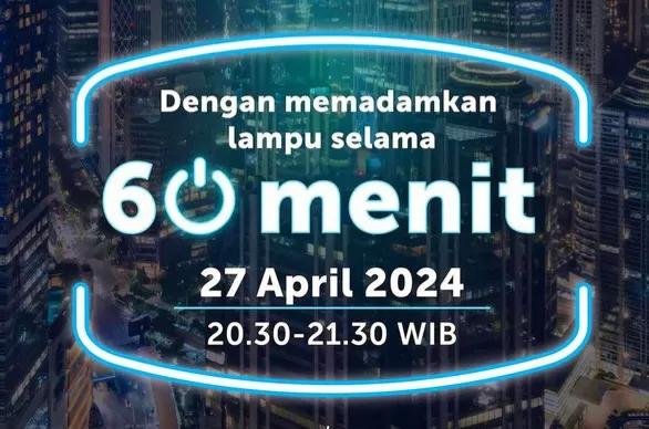 Pemadaman lampu 60 menit Jakarta (Dok. Pemprov DKI Jakarta)