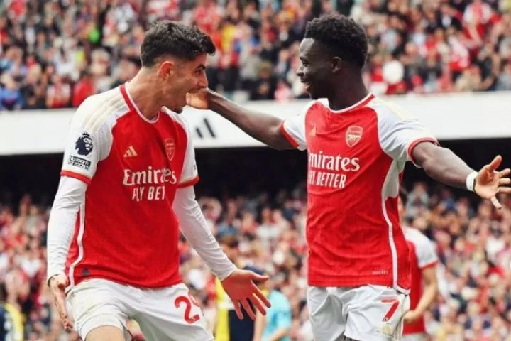 Arsenal kokoh di puncak klasemen setelah menang 3-0 atas Bournemouth pada laga pekan ke-36 Liga Inggris (Foto: instagram/@arsenal)