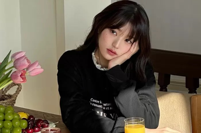 Cara berpikir positif ala Wonyoung IVE Lucky Vicky. (Foto: Instagram/@for_everyoung10)