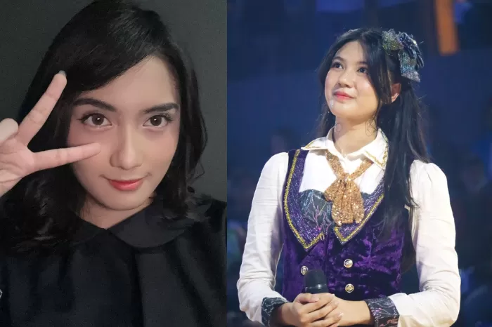 Indira Seruni dan Amanda Sukma diberi sanksi oleh JKT48. (Kolase foto: X/@PS_AmandaJKT48/@Rantovl)