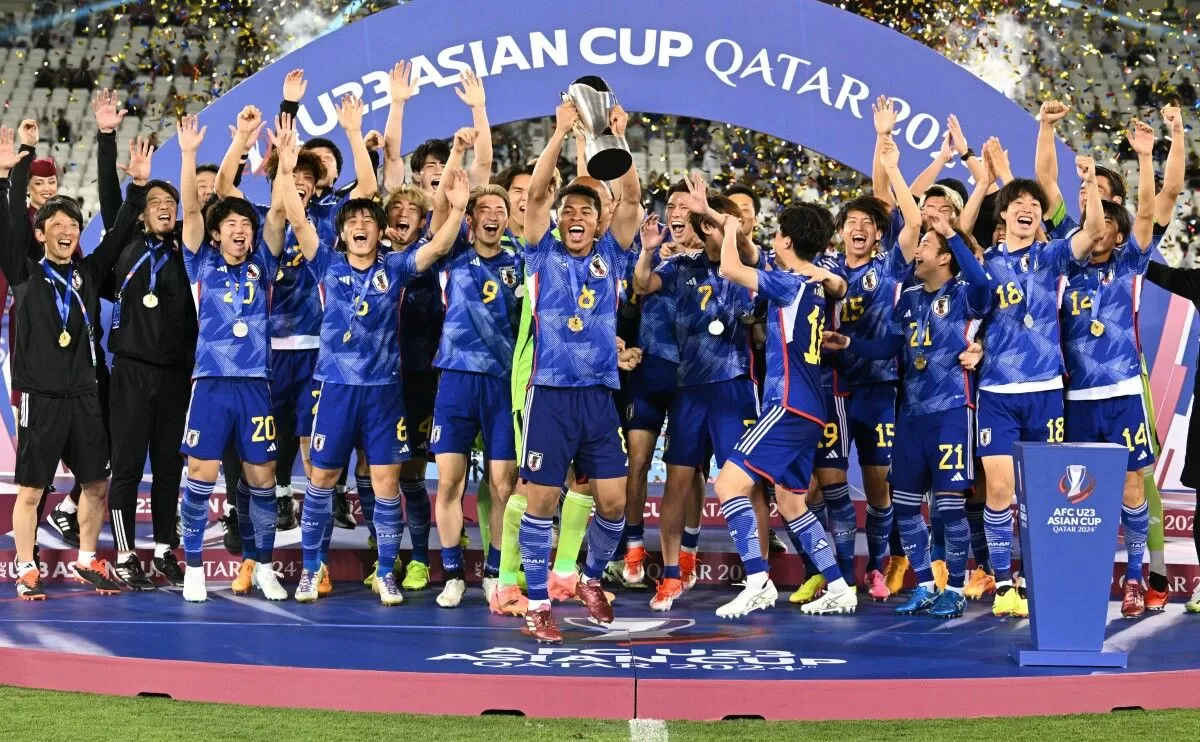 Tim Jepang tampil sebagai juara Piala Asia U-23 2024 (Foto: AFC)