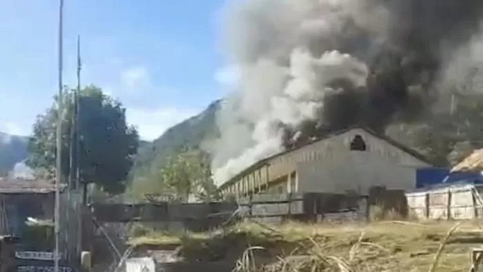 OPM bakar SD Inpres di Intan Jaya (Dok Istimewa)