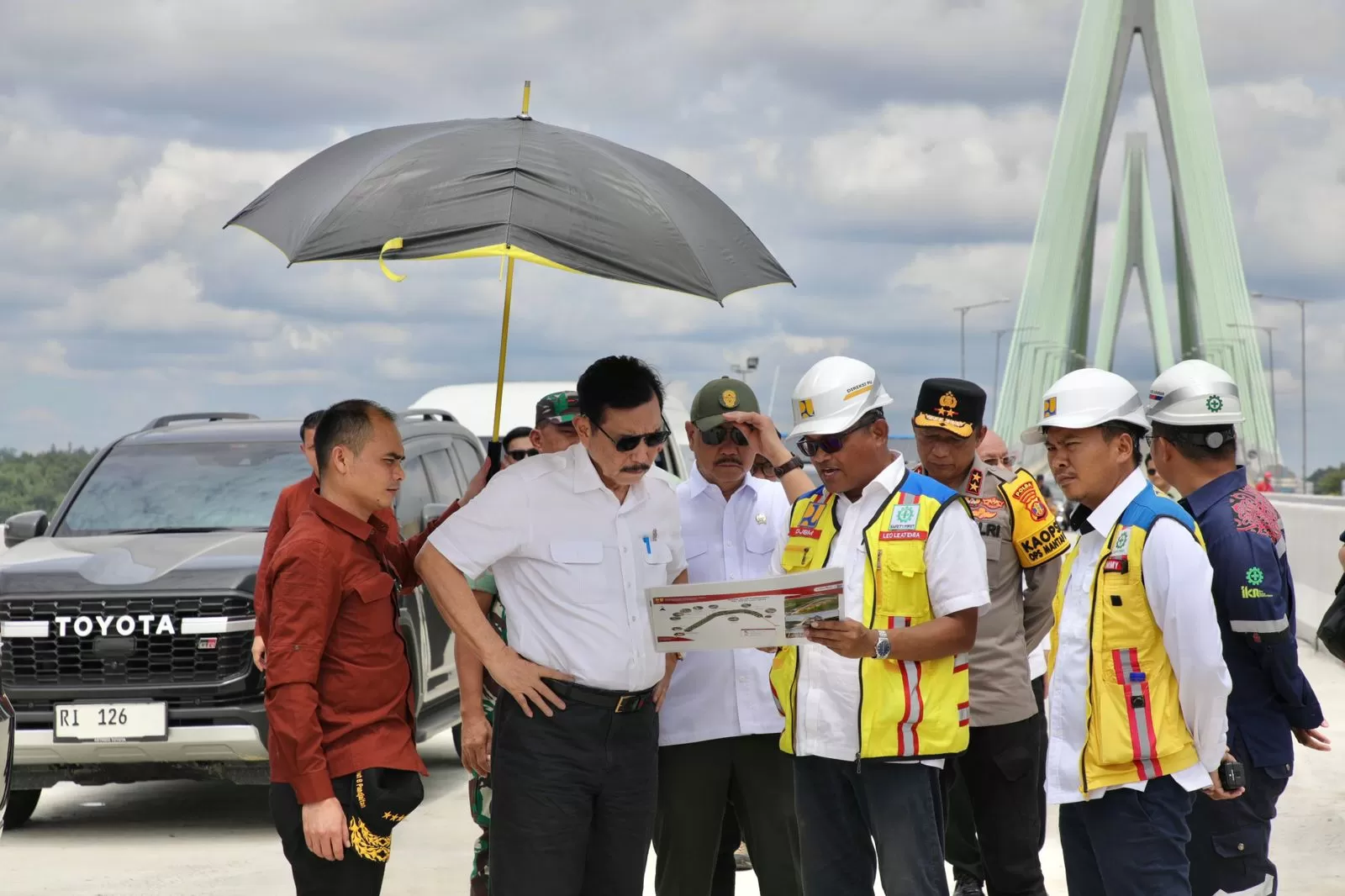 Menko Marves Luhut B. Pandjaitan, mengaku optimistis pembangunan IKN akan mencapai sekitar 80% pada Agustus nanti. (Foto: Menko Marves)