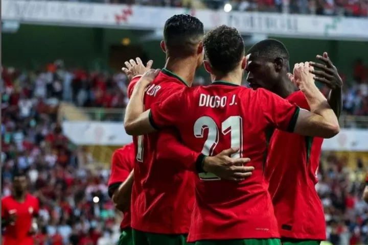 Portugal menang telak 3-0 atas Irlandia pada laga uji coba terakhir jelang putaran Piala Eropa 2024 (Foto: instagram/@portugal)