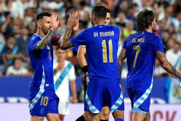 Timnas Argentina menang telak 4-1 atas Guatemala pada laga uji coba internasional jelang Copa America 2024 (Foto: instagram/@afaseleccion)