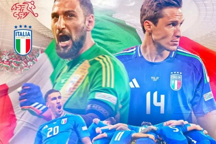 Timnas Italia akan menghadapi Timnas Swiss pada babak 16 besar Euro 2024 (Foto: instagram/@azzurri)