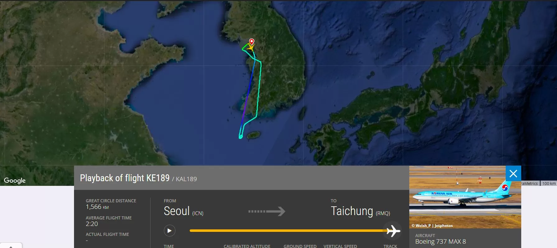 Korean Air KE189 mengalami masalah setelah hampir 50 mengudara pada hari Sabtu 22 Juni 2024. Foto: X @fl360aero