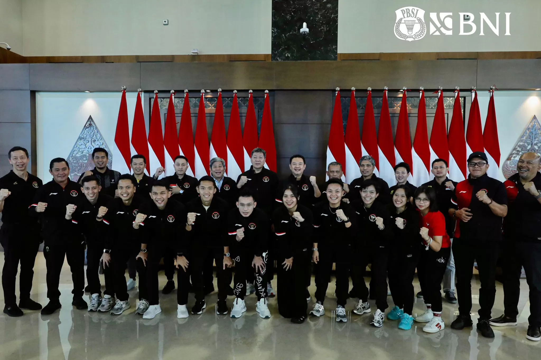 Tim Indonesia cabor bulu tangkis (Foto: PP PBSI)
