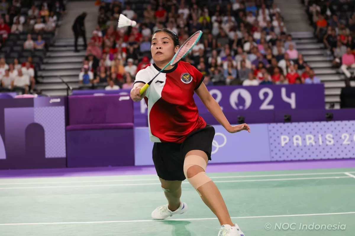 Gregoria Mariska Tunjung meraih medali perunggu Olimpiade Paris 2024 (Foto: Kemenpora/NOC Indonesia)