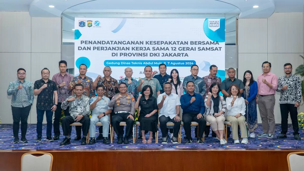 Bank DKI, Pemprov DKI Jakarta, Polda Metro Jaya, dan PT Jasa Raharja kerja sama tambah layanan pembayaran di Samsat strategis (Dok Bank DKI)