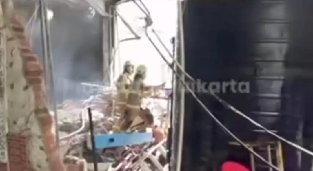 Ledakan di tempat spa, Jalan Lamandau Raya, Kebayoran Baru, (Dok Instagram @humasjakfire)